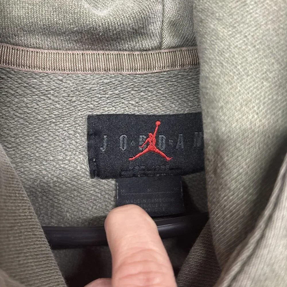 Mens Size M Jordan Flight Washed Pullover Hoodie Flaw
